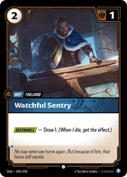 Watchful Sentry, Origins 096/298