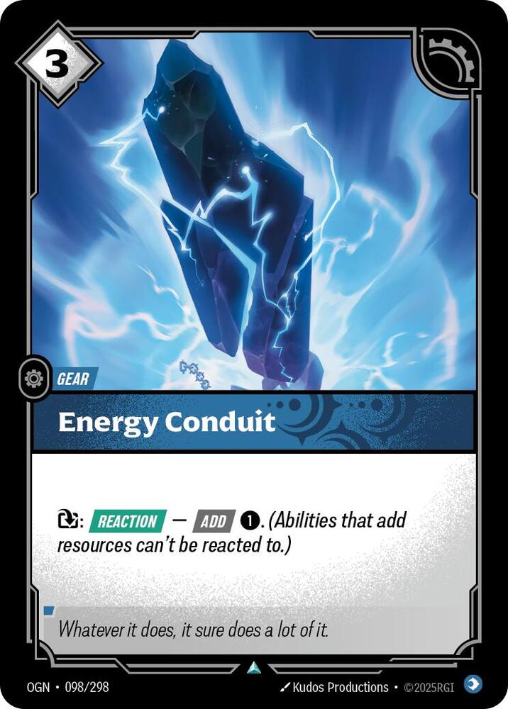 Energy Conduit, Origins 098/298