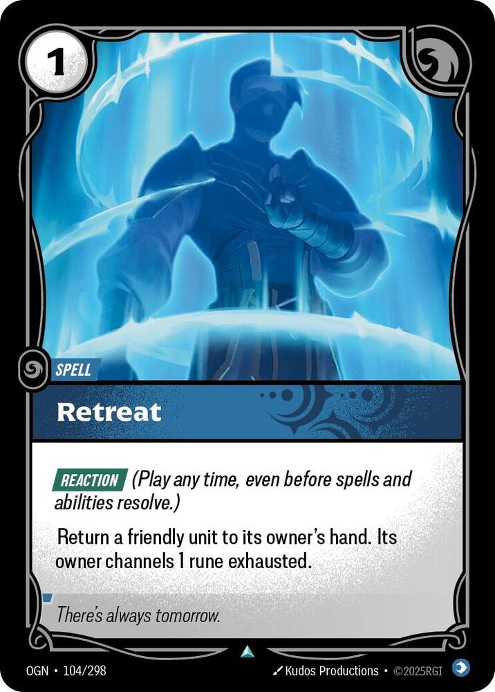 Retreat, Origins 104/298
