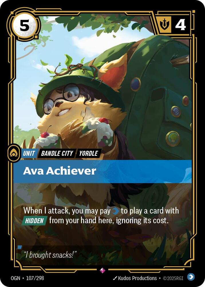 Ava Achiever, Origins 107/298
