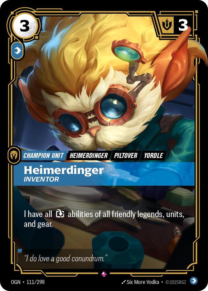 Heimerdinger - Inventor, Origins 111/298