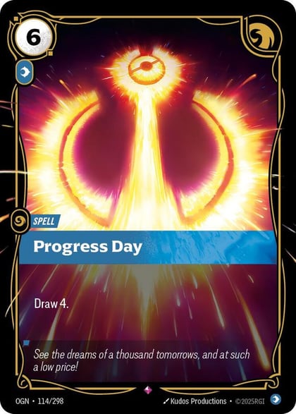 Progress Day, Origins 114/298