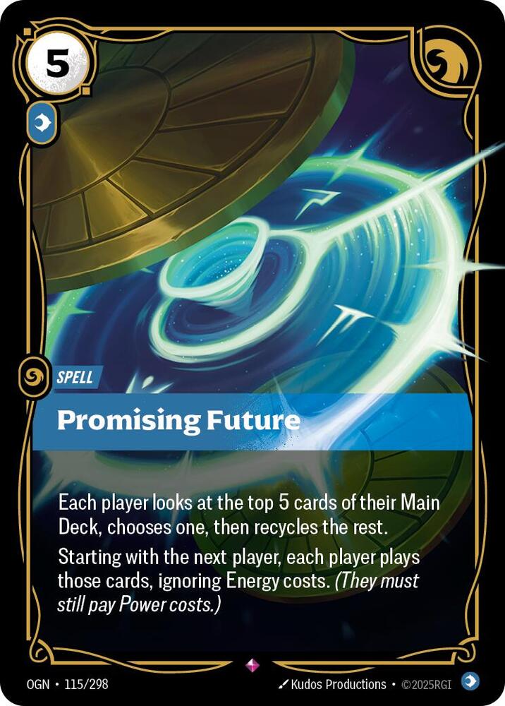 Promising Future, Origins 115/298