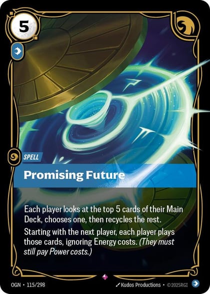 Promising Future, Origins 115/298