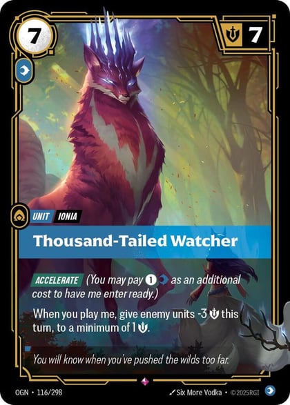 Thousand-Tailed Watcher, Origins 116/298