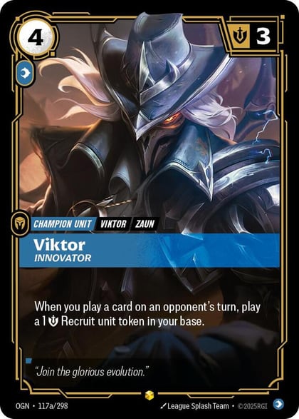 Viktor - Innovator (Alternate Art), Origins 117a/298