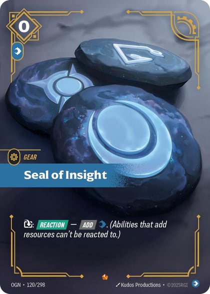 Seal of Insight, Origins 120/298