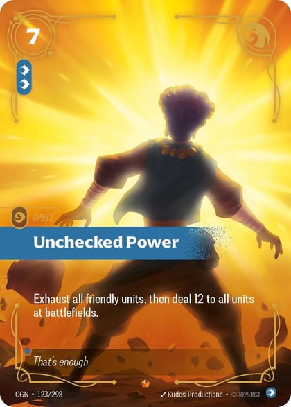 Unchecked Power, Origins 123/298