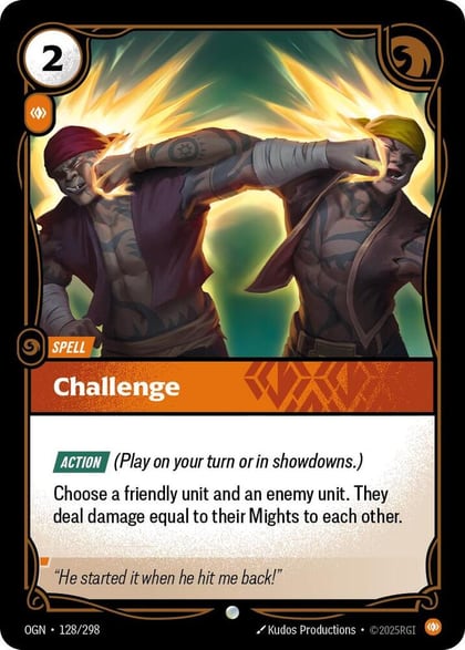 Challenge, Origins 128/298