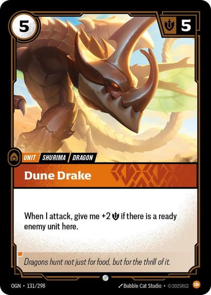 Dune Drake, Origins 131/298