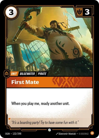 First Mate, Origins 132/298
