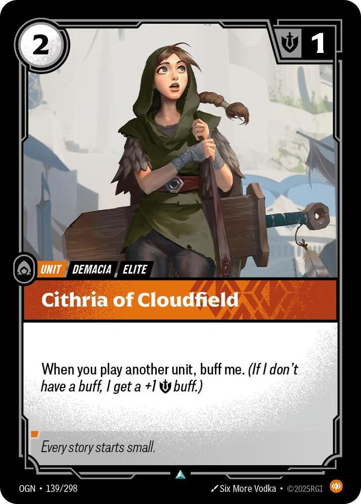 Cithria of Cloudfield, Origins 139/298