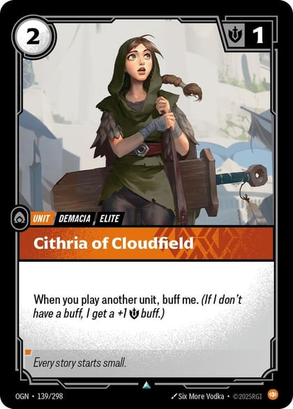 Cithria of Cloudfield, Origins 139/298