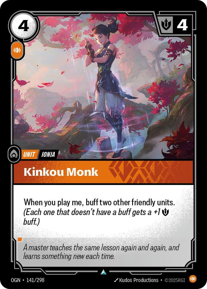 Kinkou Monk, Origins 141/298