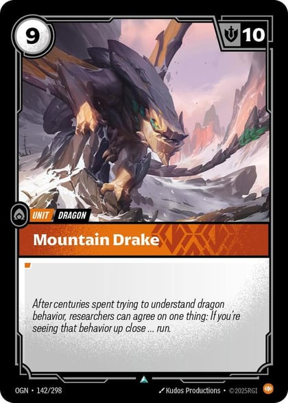 Mountain Drake, Origins 142/298