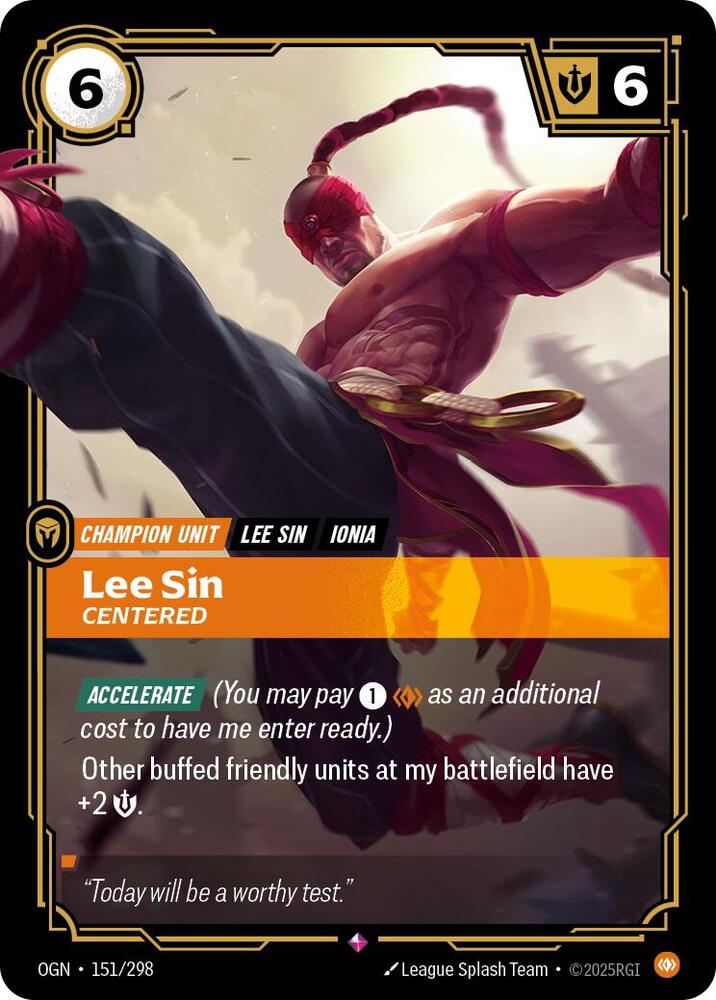 Lee Sin - Centered, Origins 151/298