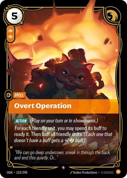 Overt Operation, Origins 153/298