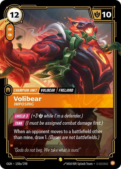 Volibear - Imposing (Alternate Art), Origins 158a/298