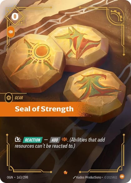 Seal of Strength, Origins 163/298
