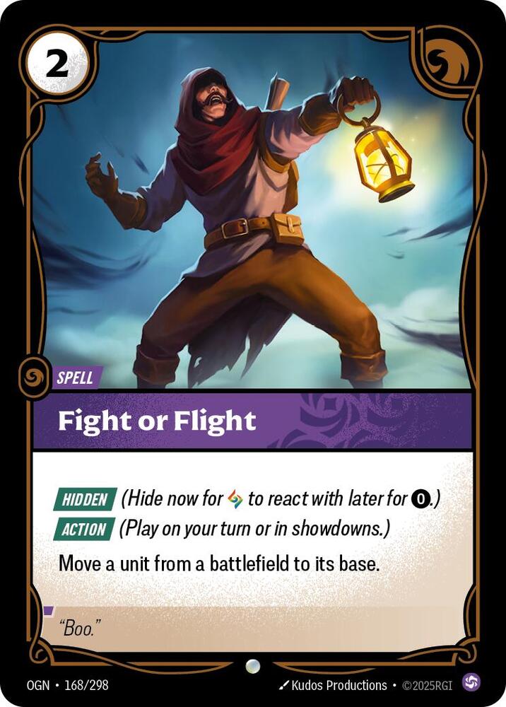 Fight or Flight, Origins 168/298