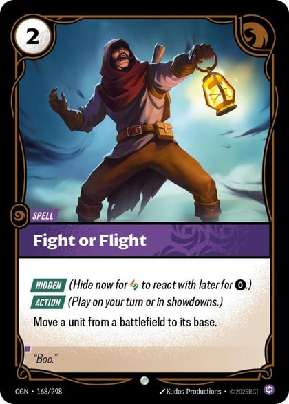 Fight or Flight, Origins 168/298