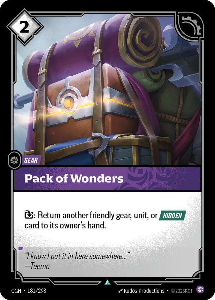 Pack of Wonders, Origins 181/298