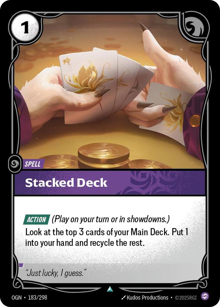 Stacked Deck, Origins 183/298