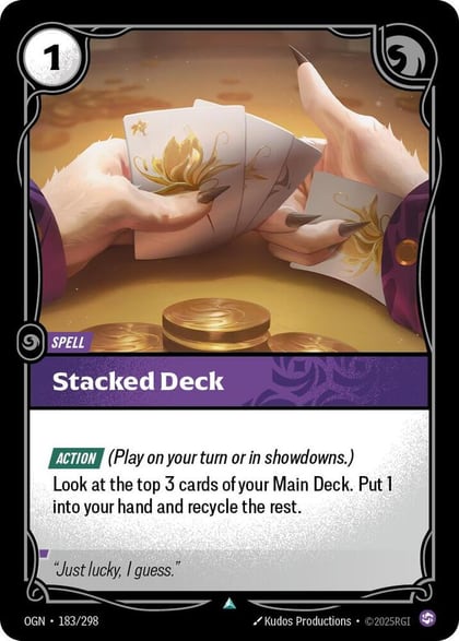 Stacked Deck, Origins 183/298