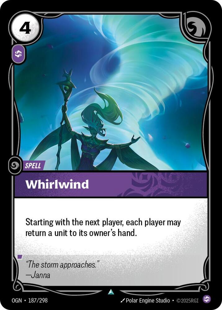 Whirlwind, Origins 187/298