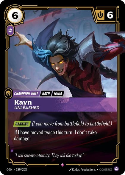 Kayn - Unleashed, Origins 189/298