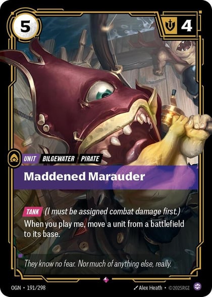 Maddened Marauder, Origins 191/298
