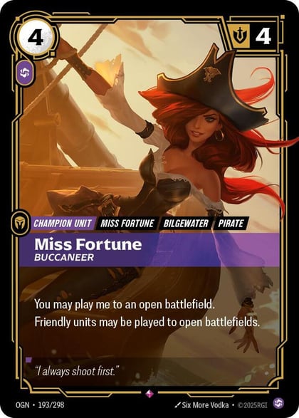 Miss Fortune - Buccaneer, Origins 193/298
