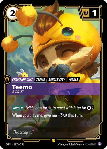 Teemo - Scout (Alternate Art), Origins 197a/298