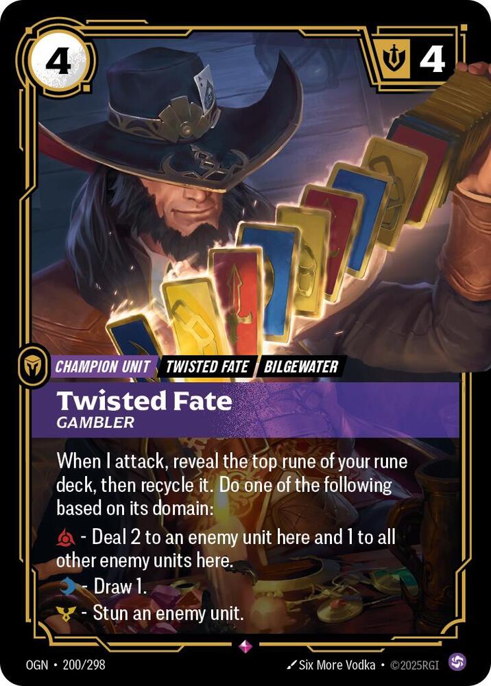 Twisted Fate - Gambler, Origins 200/298