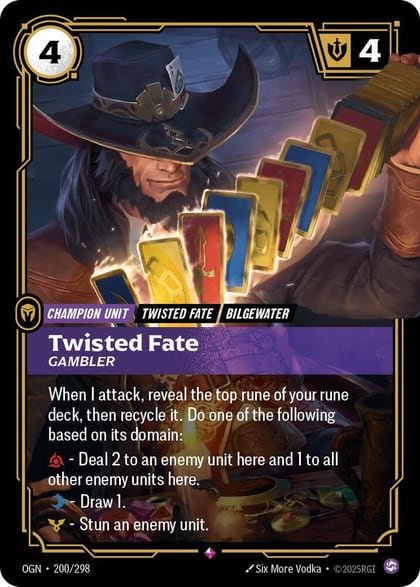 Twisted Fate - Gambler, Origins 200/298