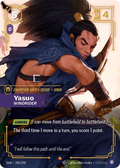 Yasuo - Windrider, Origins 205/298