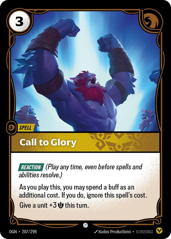 Call to Glory, Origins 207/298