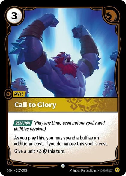 Call to Glory, Origins 207/298
