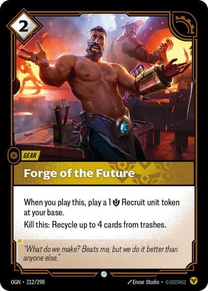 Forge of the Future, Origins 212/298