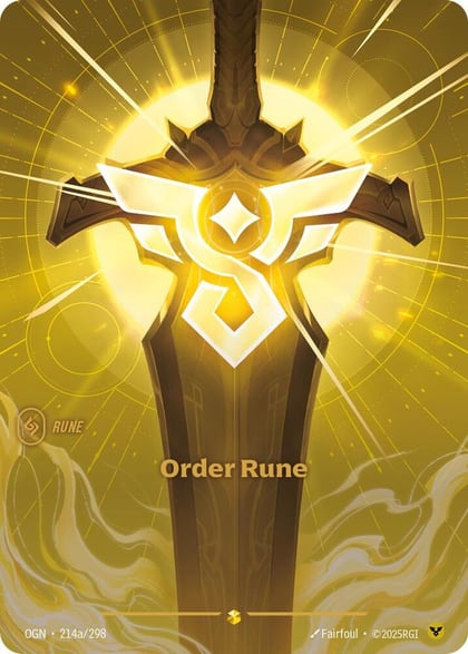 Order Rune (Alternate Art), Origins 214a/298