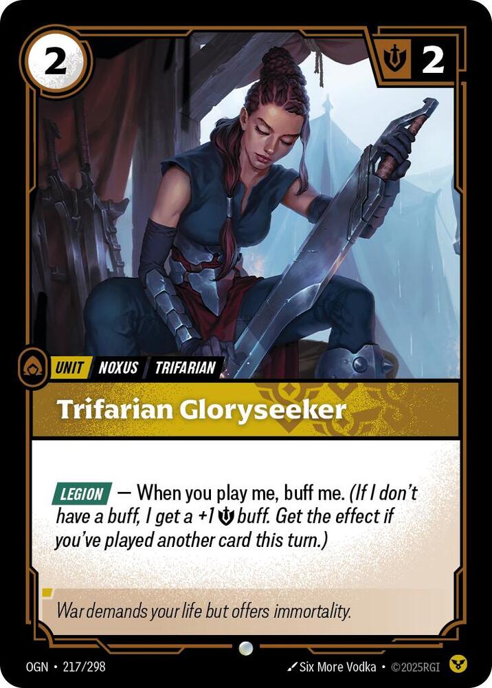 Trifarian Gloryseeker, Origins 217/298
