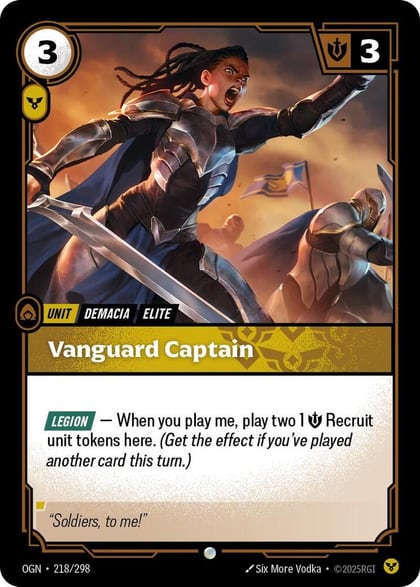 Vanguard Captain, Origins 218/298