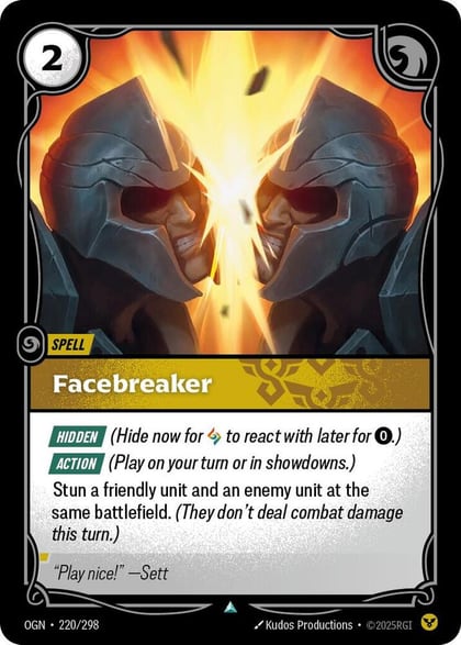 Facebreaker, Origins 220/298