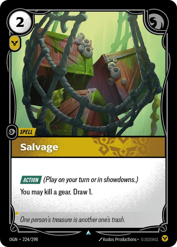 Salvage, Origins 224/298