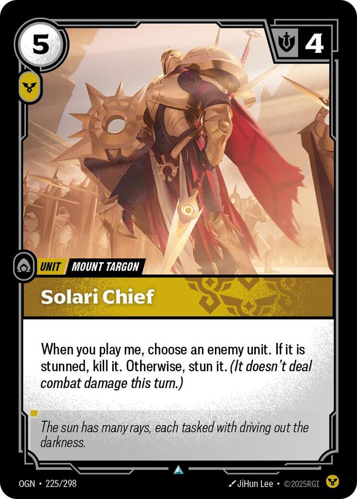 Solari Chief, Origins 225/298