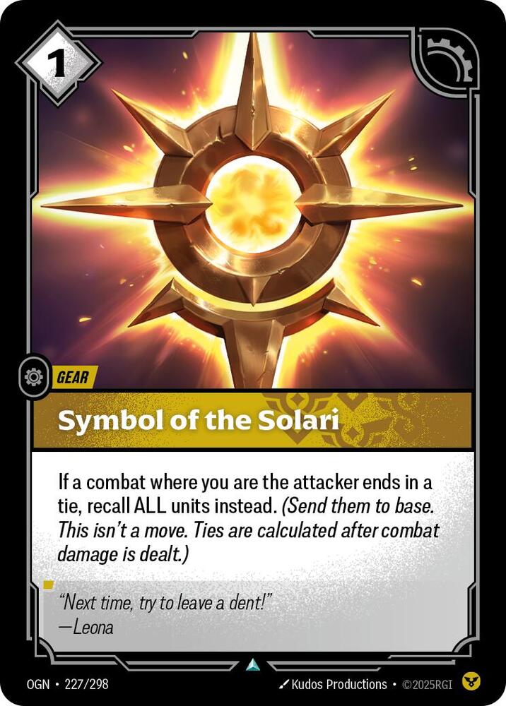 Symbol of the Solari, Origins 227/298