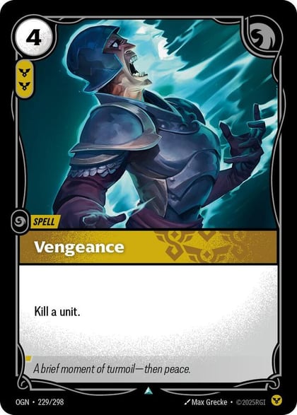 Vengeance, Origins 229/298