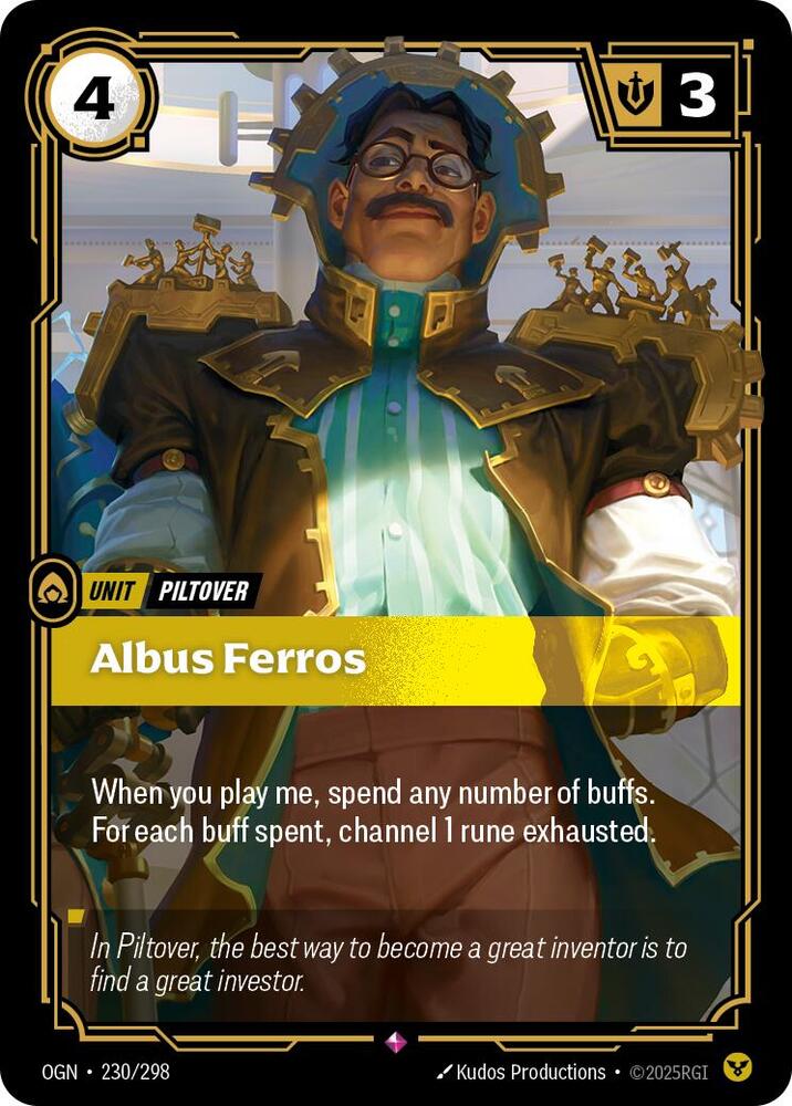 Albus Ferros, Origins 230/298