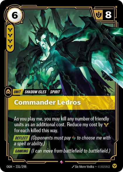 Commander Ledros, Origins 231/298