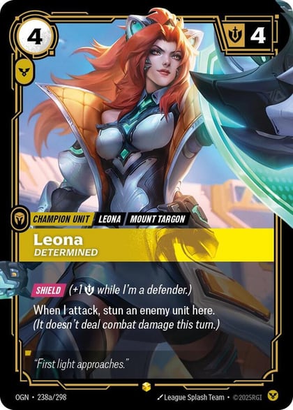 Leona - Determined (Alternate Art), Origins 238a/298